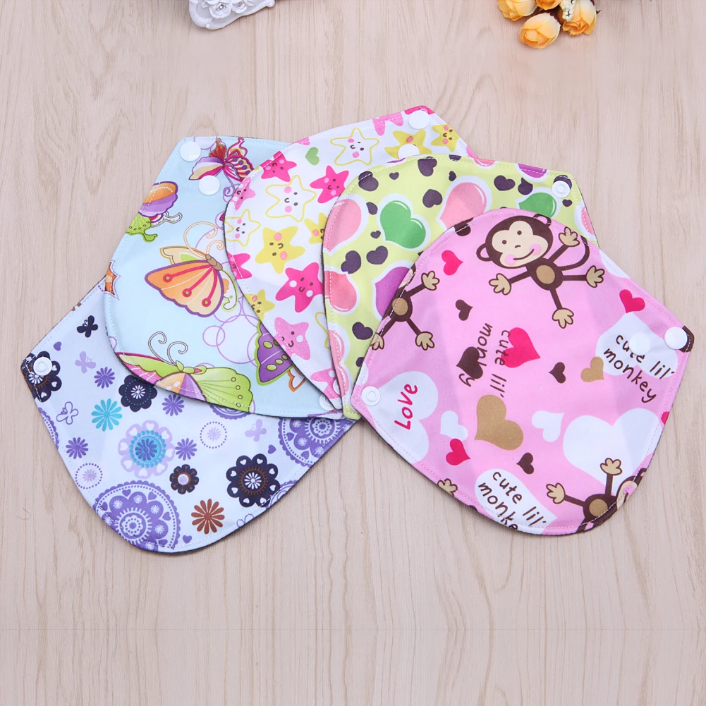 

7*7 Inch Menstrual Pads Reusable Washable Bamboo Cloth Sanitary Maternity Minky
