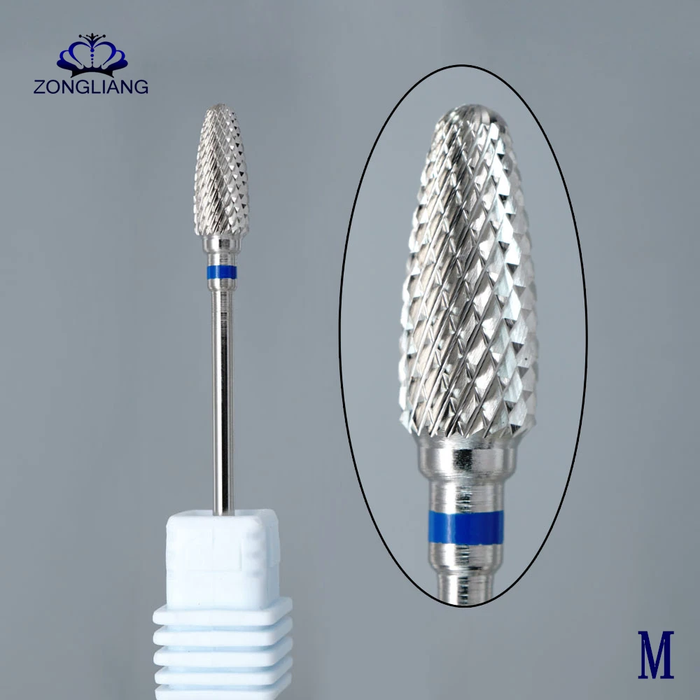 

manicure and pedicure carbide Flame Bit nail art salon electric manicure machine drill nail file drill bit tools 3/32"