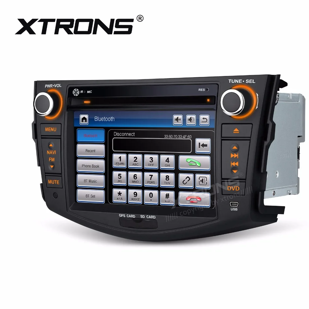 Clearance XTRONS 7" HD Touch Screen 2 din Car stereo Radio DVD Player SWC USB SD GPS For Toyota RAV4 2006 2007 2008 2009 2010 2011 2012 1