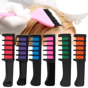 

6 Colors Disposable Hair Dying Comb Hairdressing Hair Dye Tool Hair Coloring Comb