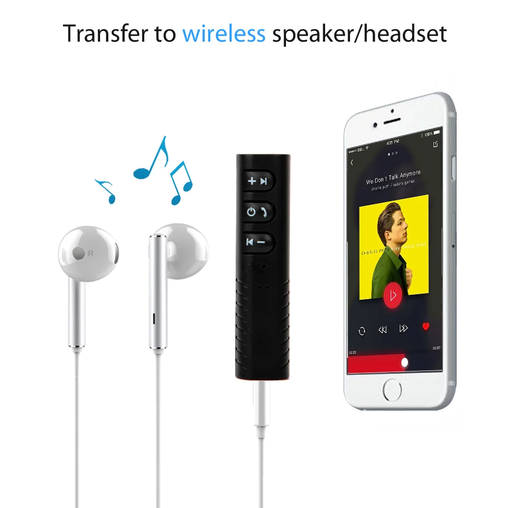 Car Wireless Bluetooth 3.5mm Jack Aux Handsfree Receiver Kit Adapter For Headphone MP3 Music Audio Adapter For Headphone Speaker Car Wireless Bluetooth 3.5mm Jack Aux Handsfree Receiver Kit Adapter For Headphone MP3 Music Audio Adapter For Headphone Speaker