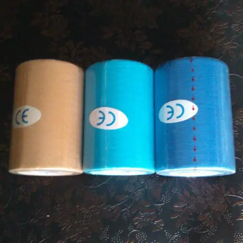 

10cm x 5m Sports Kinesiology KT kinesioTape Cotton Elastic Apertured Muscle stickers Adhesive Bandage Strain Injury Support