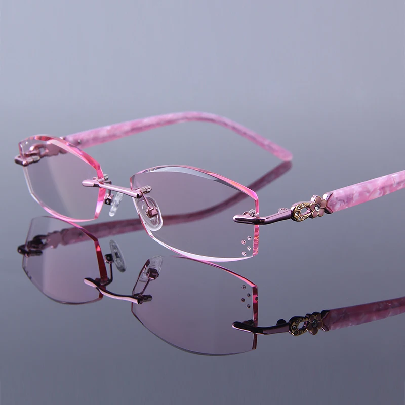 pink rhinestone reading glasses