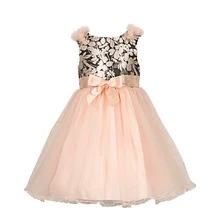 Yatheen Little Girls 2-6X Metallic Jacquard/Tulle Floral Dress Kids Party Dresses Yatheen Little Girls 2-6X Metallic Jacquard/Tulle Floral Dress Kids Party Dresses