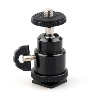 

Camera Flash hot shoe Bracket Mini hotshoe adapter connect 360 degree tripod stand for digital camera led flash light 1/4 screw