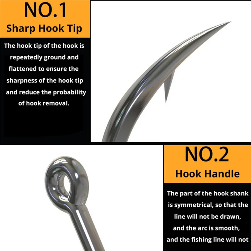 30pcs/lot High Carbon Steel Fish Hook 2#-13# Fishing Hooks in Fly Fishhooks Jig Barbed With Hole For Fishing Accessories WW1105