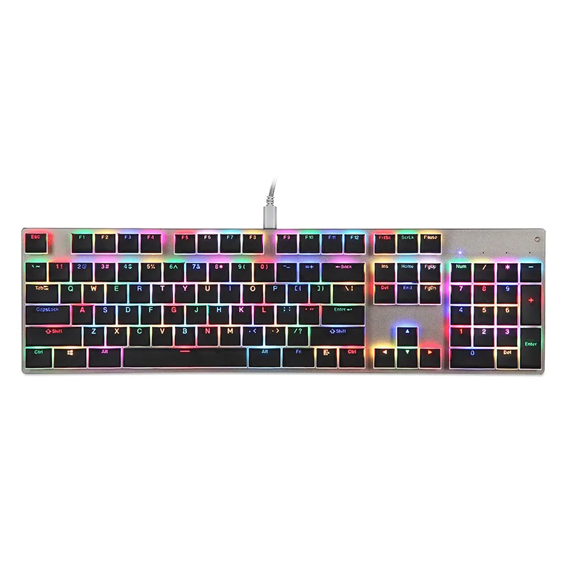 

2019 Hot Wired Mechanical Keyboard With RGB Backlight Gamer USB Keyboards for PC Computer Gaming For DOY