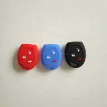 3 Buttons Silicone Car Key FOB Case Cover Set fit For Ford Focus Mondeo Festiva Fusion Suit Fiesta KA Remote Key Protector Case