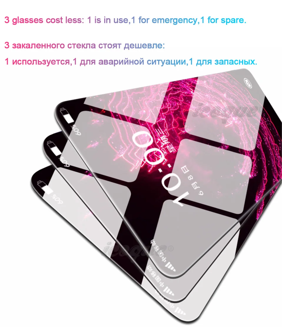 3pcs Glass for Huawei Honor 20 Pro 8X 9 10 Lite 10i 20i 8C Screen Protector Tempered Glass for Huawei P30 Lite P20 Lite 2019 Pro (1)
