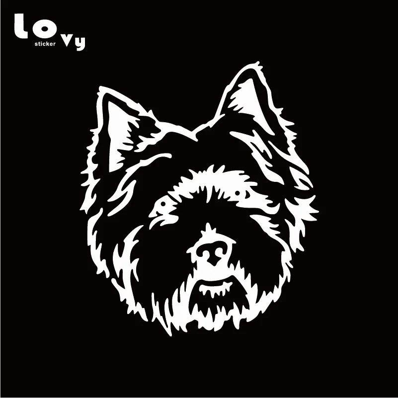 Виниловый стикер для автомобиля West Highland White Terrier Westie Dog с милым мультяшным