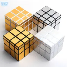 Лидер продаж, 4 цвета Зеркало Magic Cube литые покрытием твист площади Cubo magico обучения и образование игрушки для детей Лучший подарки с коробкой