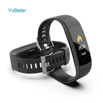 

YuBeter Fitness Bracelet Waterproof Smart Wristband Tracker USB Smartband Touch Screen Sleep Heart Rate Monitor Clock Pedometer