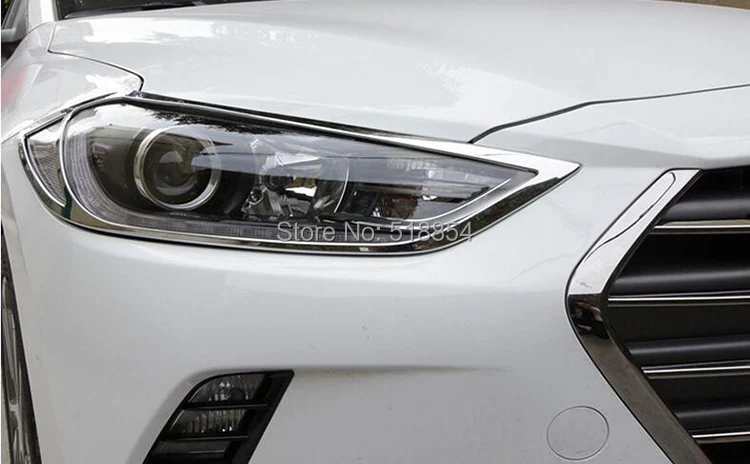 Подходит для 2016 2017 HYUNDAI ELANTRA AVANTE хромированный светильник с передней головкой