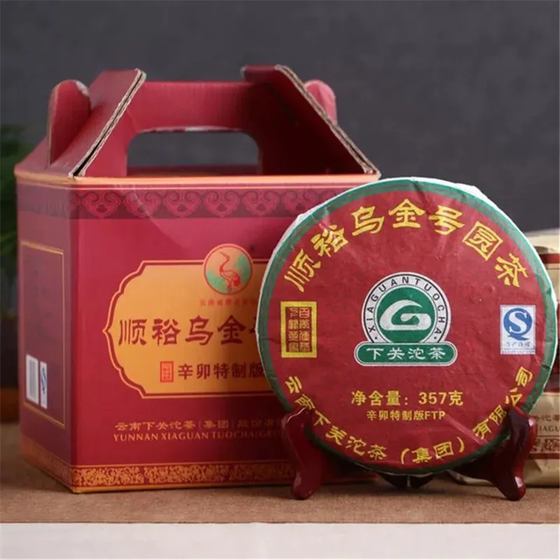 2011 Китай (материк) высшего сорта YunNan Пуэр Чай XiaGuan WuJinHao сырой пуэр торт Шен 357g
