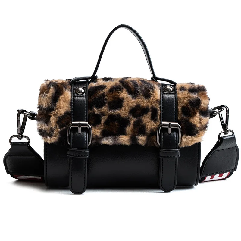 

Women's Crossbody Bag Leopard Small Flap Fashion Trendy Chains Bag Female Famous Brands luxury handbags Women Bag Sac A Main