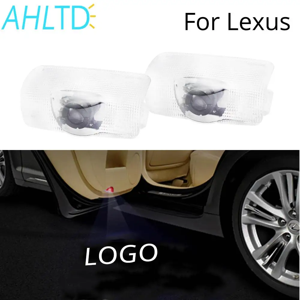 

2X Car Door Welcome Light For Lexus RX GS 300 400 430 350 450 HS IS LS LX 570 ES SC projector logo LED courtesy lamp 12V