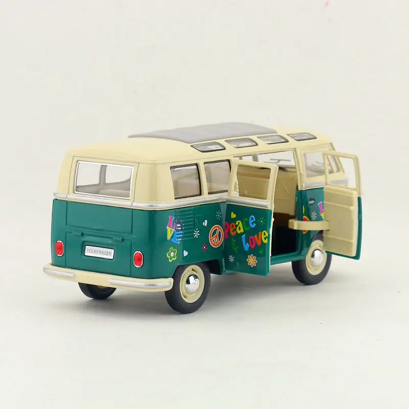 KINSMART литая металлическая игрушка модель/1:24 Масштаб/1962 Фольксваген Классический автобус специальная игрушка/оттягивание/для детского подарка/Коллекция