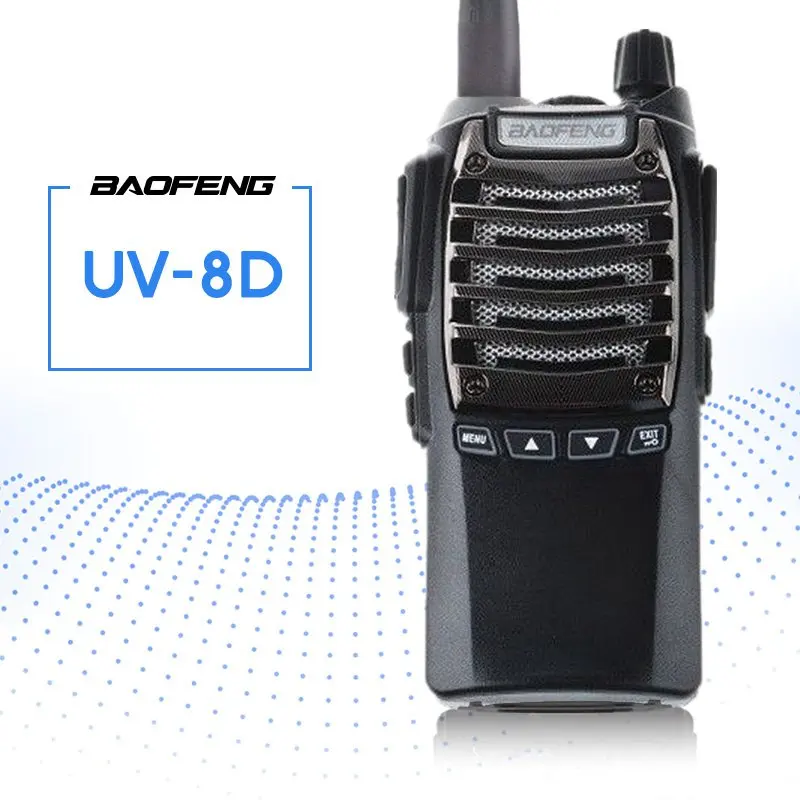 

Baofeng UV-8D Walkie Talkie Two Way Radio FM Transceiver Interphone Dual-band DTMF Encoded VOX Alarm LED Flashlight Key Lock