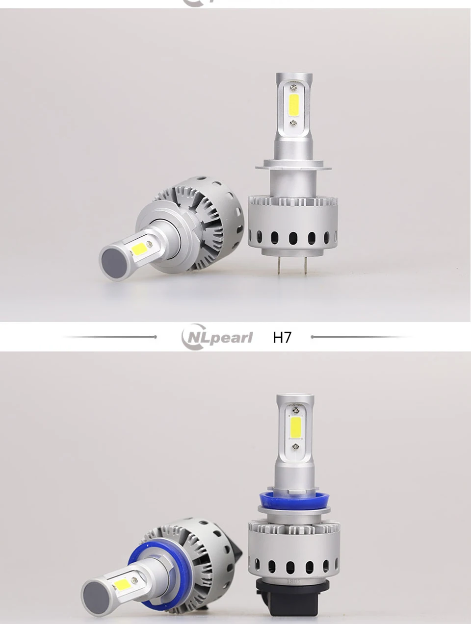 Nlpearl 2 шт. 12000LM/пара 6500 к белый свет COB точечный светодиодный 9012 HIR2 лампы H7 H11 H3 9005 9006 H1 H4 9012 светодиодный фары 12V