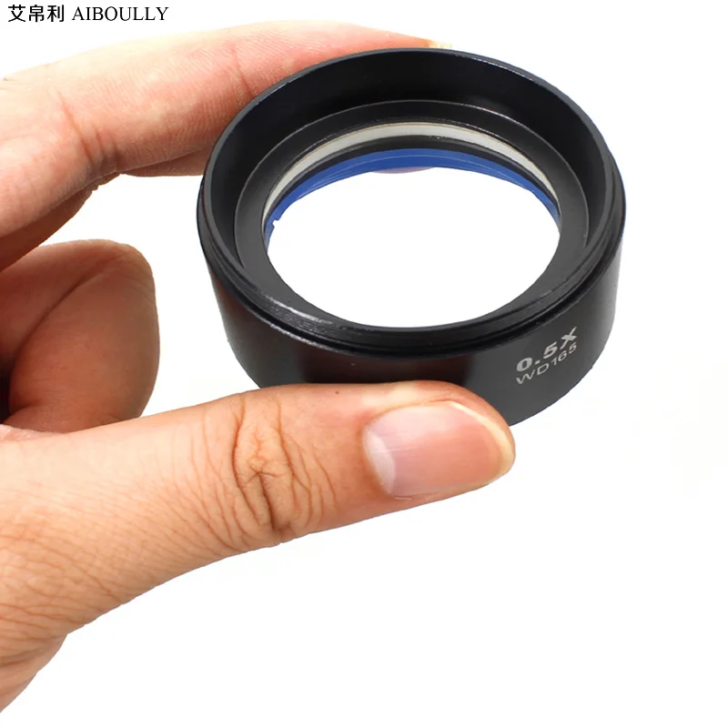 

0.5X reduction objective For stereo microscope 2X magnification lens Stereoscopic auxiliary lens increase or decrease Working