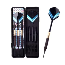 Стиль 3 шт./компл. мягкий наконечник Дартс 18 грамм меди алюминиевый корпус Дартс