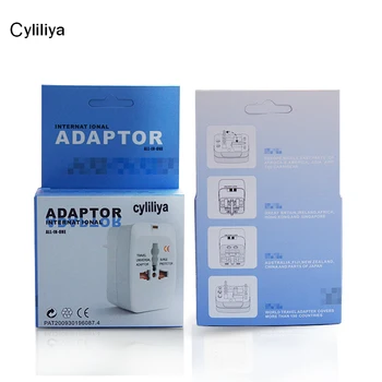 

All in One Universal International Plug Adapter World Travel AC Power Charger Adaptor with AU US UK EU converter Plug 50pcs