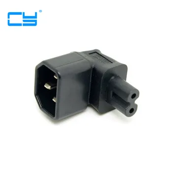 

90 Degree Right Angled IEC angle IEC320 IEC 320 C14 Socket to IEC C7 AC Power Plug Adapter connector Set UL Approved