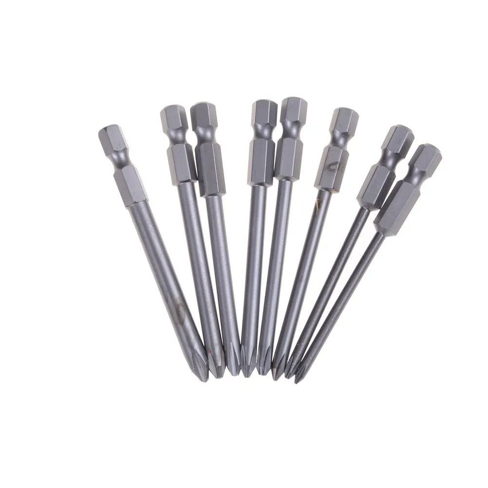 8pcs Long Hex For Cross Head Screwdriver Bits screwdriver Set