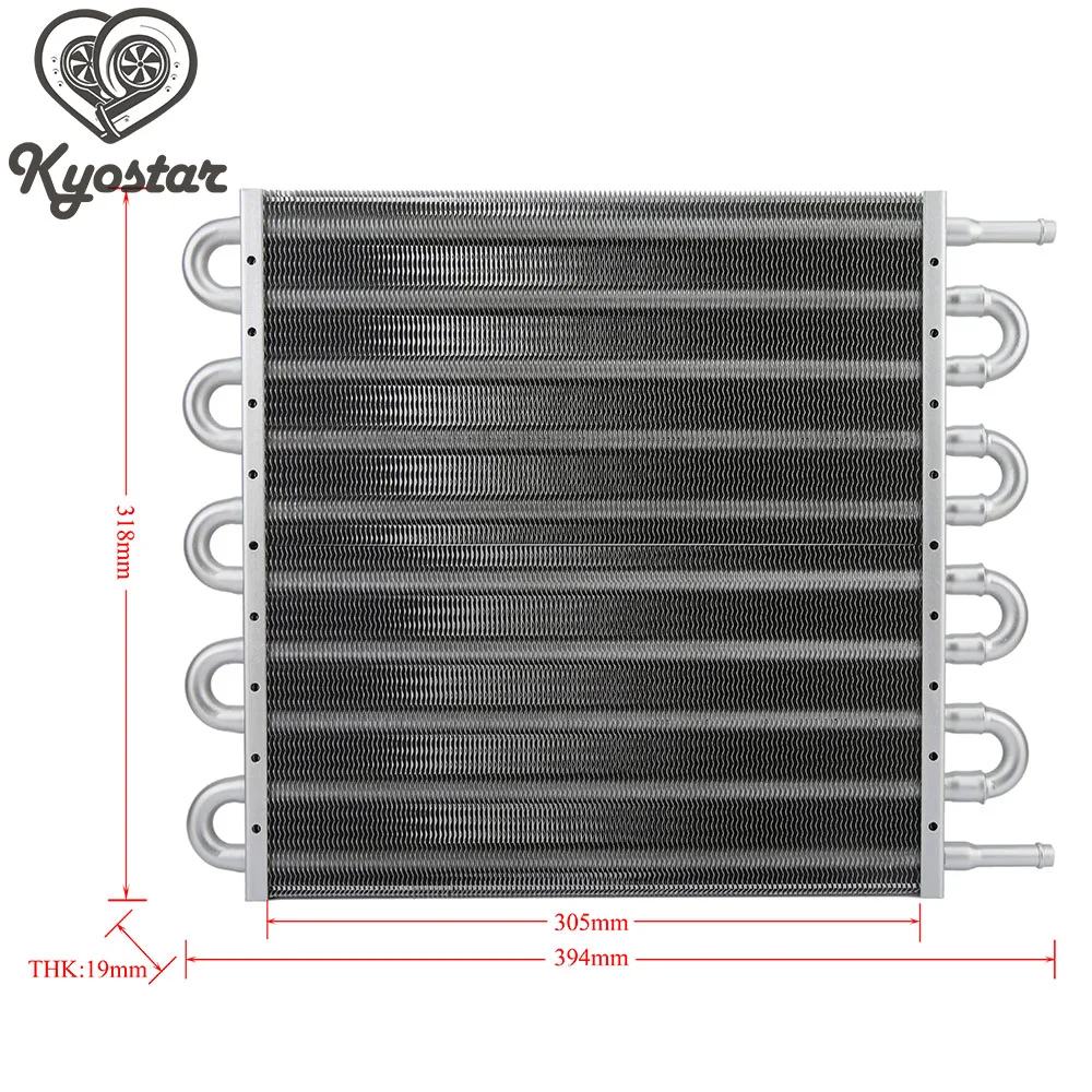

10 Row Core 12" Car Accessories Universal Oil Cooler Radiator 400 Series Plate & Fin Aluminum Engine Oil Cooler Transmission