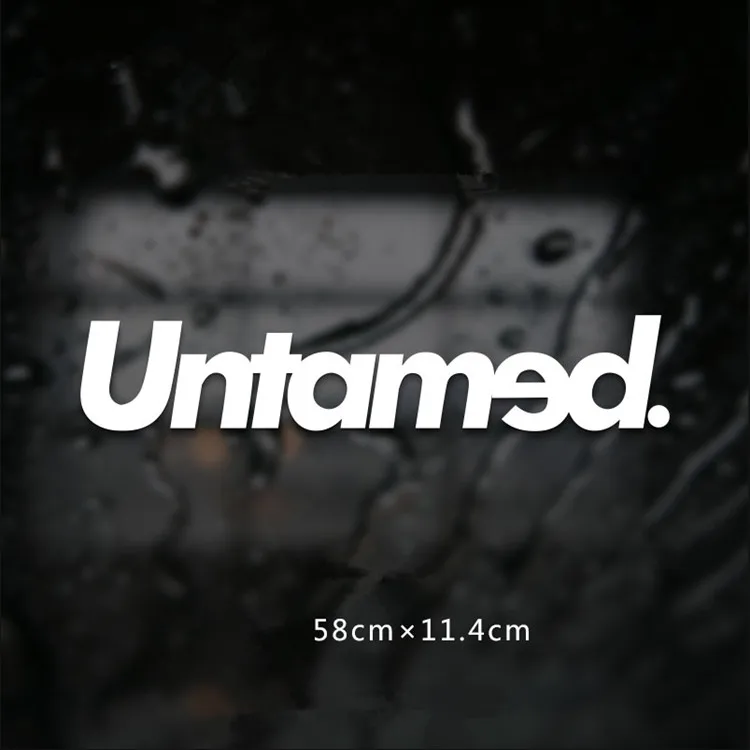 

JL 58 cm *11.3CM JMD untamed Vinyl Decals front and rear windshield personalized Car Stickers