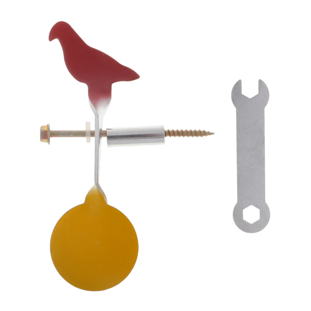 Tree Tied Binding Spinner Target Screwed-type Plinking Target Shooting Target 3.5mm - Pigeon/Goat Shape