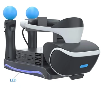 

PS4 PS VR Storage Stand PSVR Headset CUH-ZVR2 2th Holder Bracket PS 4 Move Charging Dock Station for Sony PS4 Games