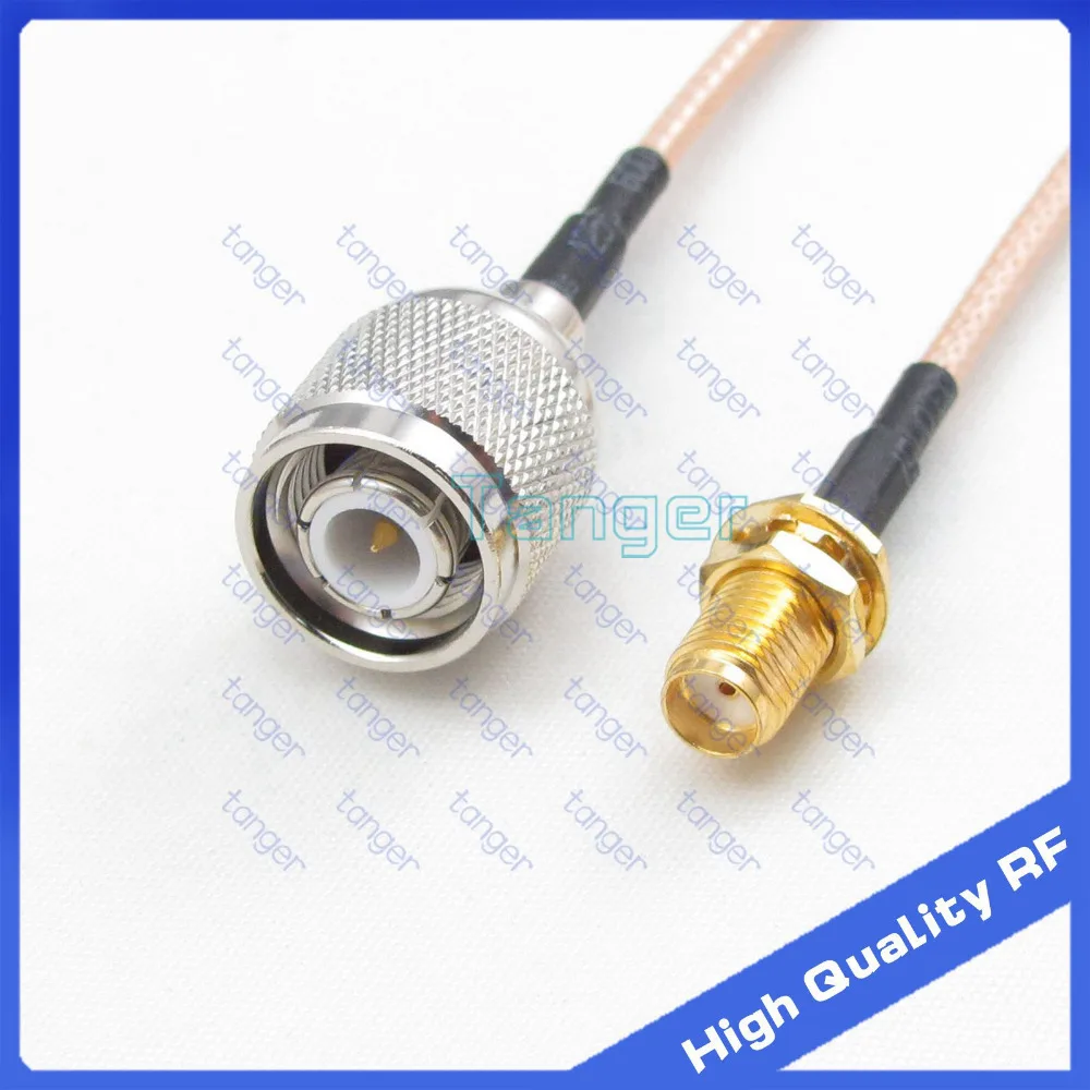 

Hot Selling Tanger RG316 TNC male plug to SMA female jack straight with 20cm 8" 8in RG-316 RF Coaxial Pigtail cable high quality