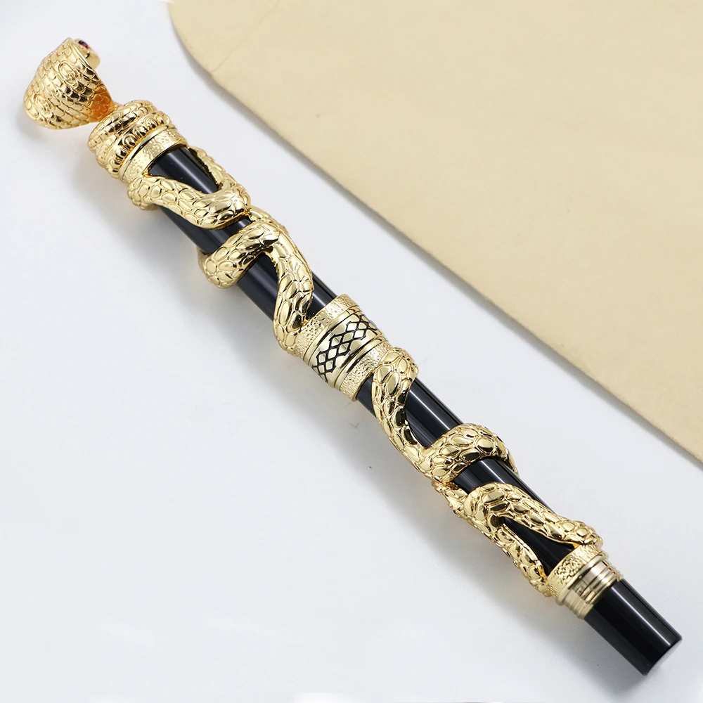 Высококачественная Роскошная Шариковая ручка Jinhao Snake 0 7 мм новинка Cobra с 3D