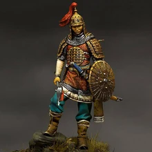 Mongol Warrior 1/24, figurine modèle en résine GK, kit non assemblé et non peint