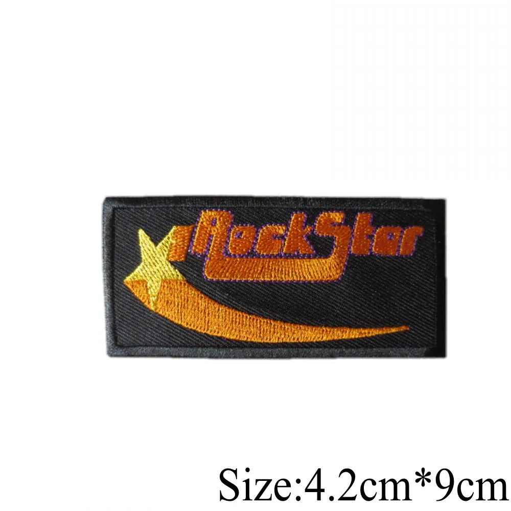 MotoPATCHES ROCKSTAR мотоциклетные нашивки вышитые железные для одежды куртки аксессуары