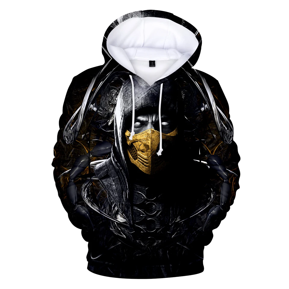 3D mmoral Kombat 11 толстовки с длинными рукавами Горячая игра мужская Толстовка осень зима новые топы для мужчин/женщин с капюшоном мужская Толстовка