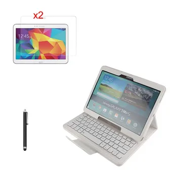 

Russian Removable Wireless Bluetooth Keyboard Stand Leather Case+ 2*Clear Film+ Pen For Samsung Galaxy Tab S 10.5 T800 T801 T805