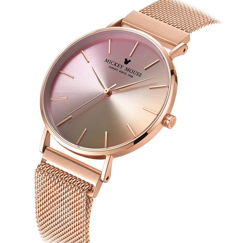 Новая Мода disney бренд Микки Маус магнитные брендовые кожаные часы для женщин дамы Повседневное платье кварцевые наручные часы reloj mujer