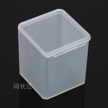 Квадратная коробка, пластиковая коробка оригинальная коробка, 3,9*3,9*4,7 см оригинальная коробка для упаковочных компонентов