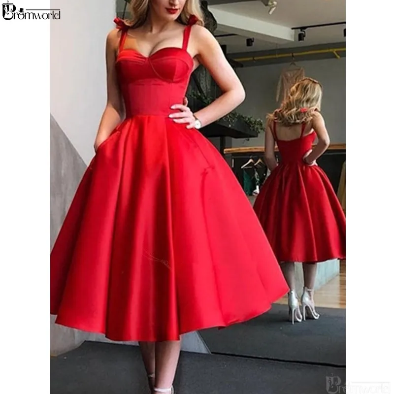 

Красное длинное платье для выпускного вечера на бретельках без рукавов для вечевечерние Макси милое Атласное Бальное платье вечернее платье Простые платья для выпускного вечера 2021