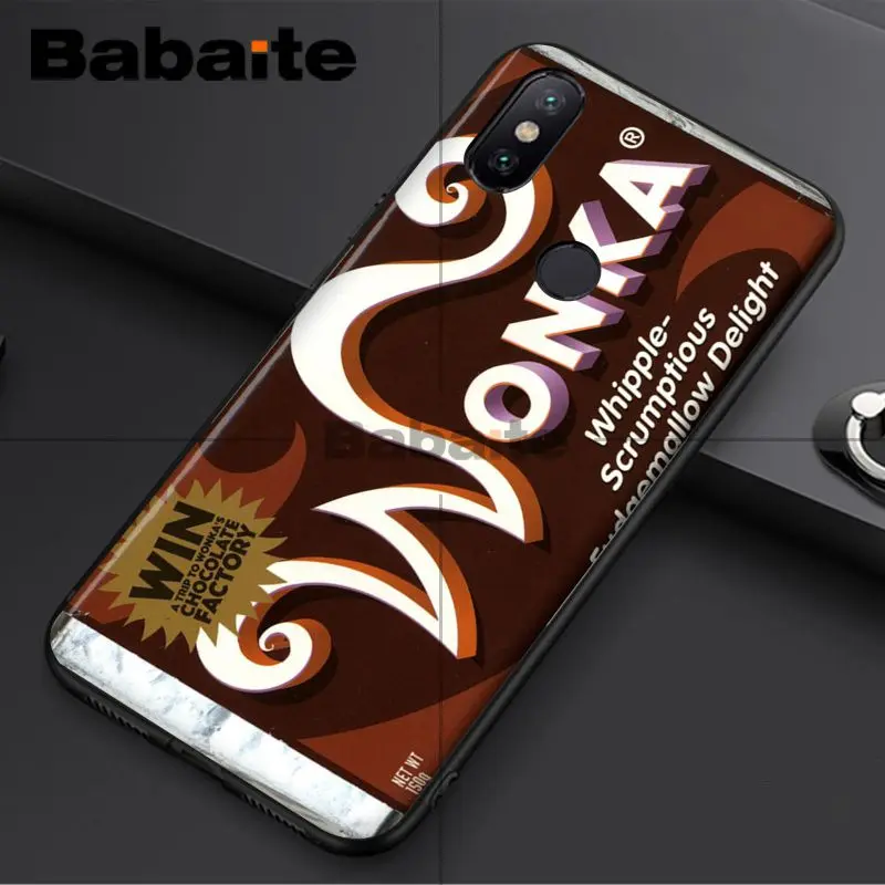 Babaite alenka bar wonka шоколадный черный мягкий чехол для телефона для redmi 5plus 5A 6pro 4X note5A note4x note6pro 6A чехол