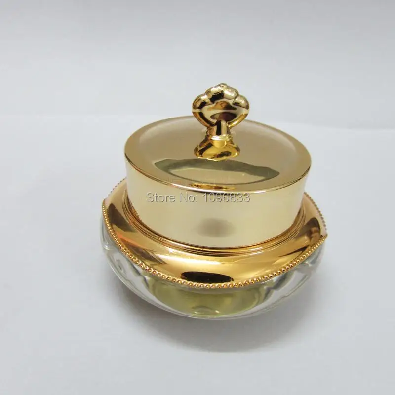 10G High Quality Acrylic Jar, Gold Crown Jar, Golden Cream Packing Jar