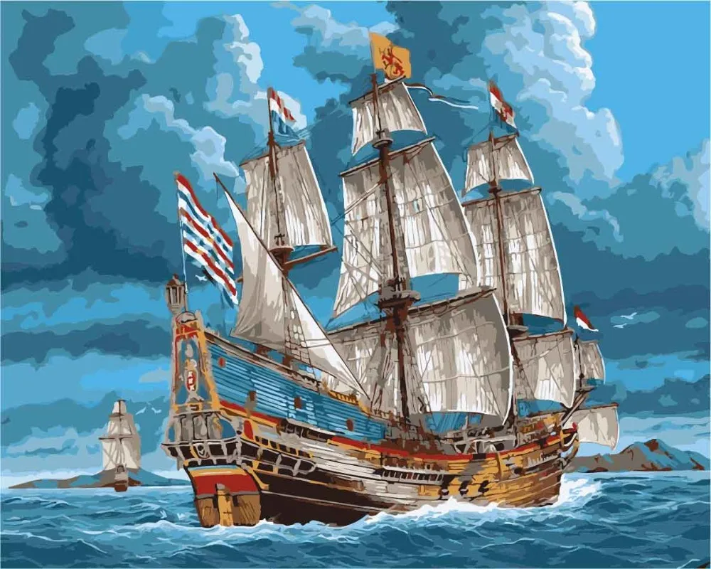 sailing in sea