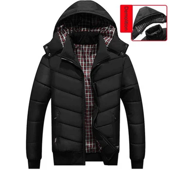 

Cotton Warm Winter Coat Men Hooded Jacket 2018 Men Winter Coat Waterproof Windbreaker Parka Veste Homme Hiver Military Clothes 1