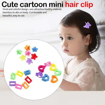 

10 pcs Hair Accessories Mini Hair Claws For Baby Multi Colors Plastic Hair Pliers Design Korean Butterfly Hair Clamps
