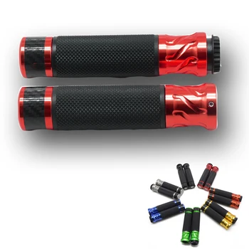 

Motorcycle CNC None-Slip PVC Rubber 7/8''22mm handlebar grips HandGrips hollow handlebar For HONDA YAMAHA KTM duke 350 125 ABS