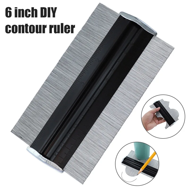 

6Inch Profile Duplicator Contour Gauge Tool Irregular Outline Ruler for Welding Woodworking DAG-ship