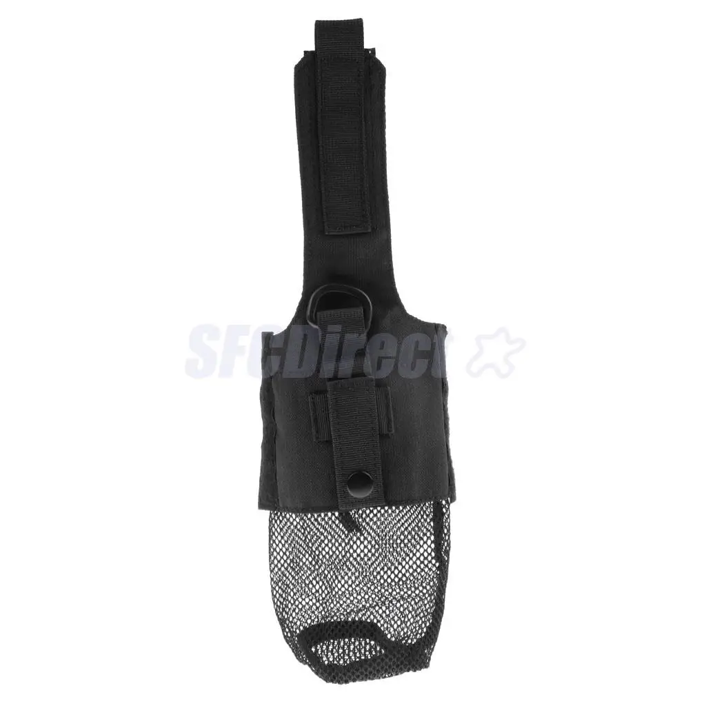 Outdoor Foldable Mesh Water Bottle Carrier Drinking Bottle Pouch Molle Bag Holder for Hunting Fishing Vest Belt