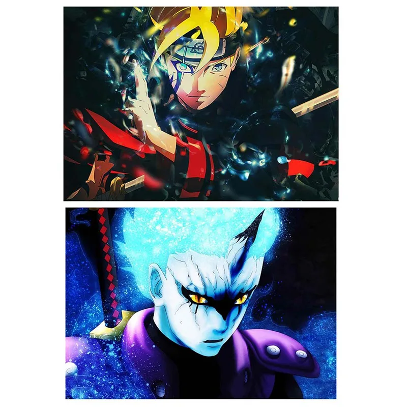 Винтаж Ретро аниме мультфильм постер Naruto бумага с покрытием комиксы Boruto Mitsuki